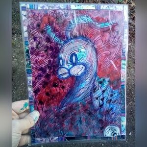🎨Altaria Pokemon Watercolor Painting Art🖼